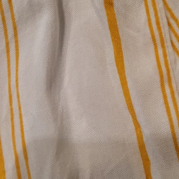 TALLULAH KATE! Vertical Stripe Button Down Long Sleeve Waist Tie Shirt - Picture 7 of 9